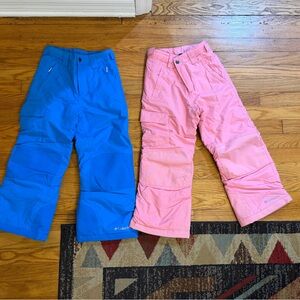 Columbia Kids' Vibrant Blue and Pink Snow/Ski Pants